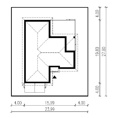 Spokojna przystań - wariant III — plan sytuacyjny 1 (odbicie lustrzane)