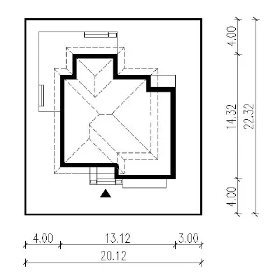 Spokojna wyspa - wariant I — plan sytuacyjny 1 (odbicie lustrzane)