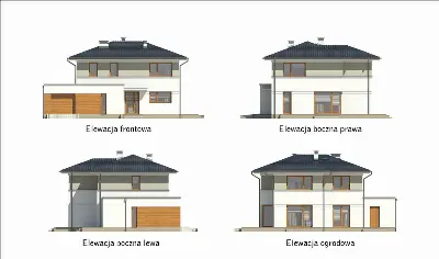 Spokojna wyspa — elewacje 1