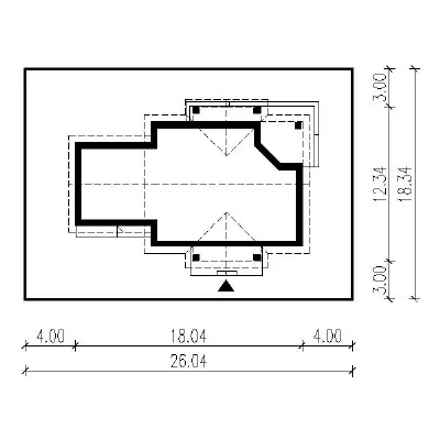 Spokojny wieczór — plan sytuacyjny 1 (odbicie lustrzane)