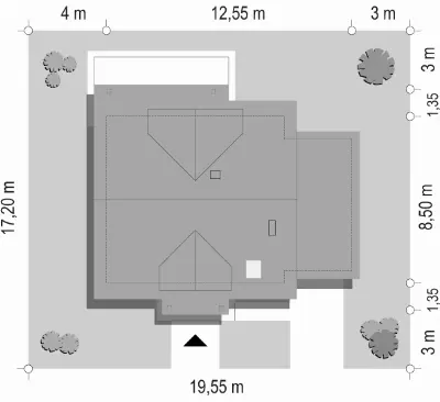 Spokojny — plan sytuacyjny 1 (odbicie lustrzane)
