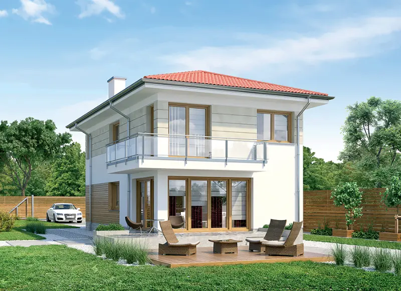 Projekt domu Sprytny — wizualizacja