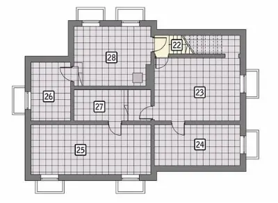 Śródleśny - wariant I (podpiwniczony) — rzuty kondygnacji 1
