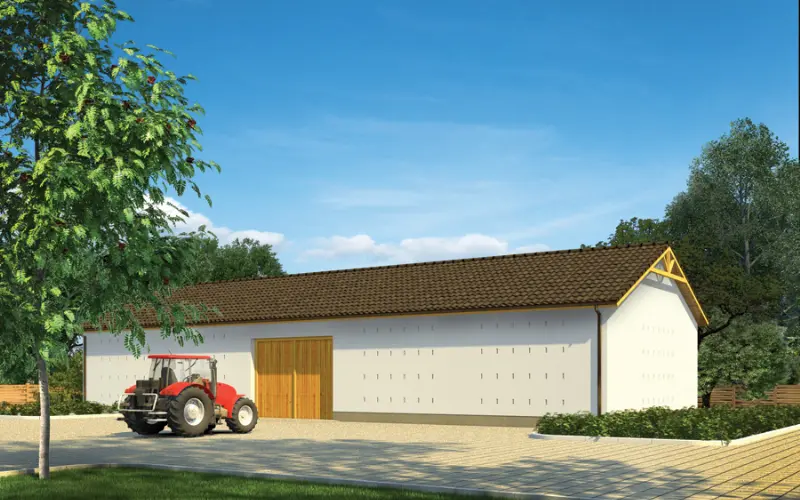 Projekt domu Stodoła IGC13 — wizualizacja