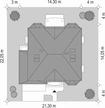 Stylowy — plan sytuacyjny 1 (odbicie lustrzane)