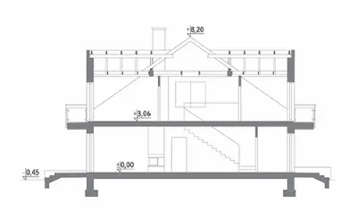 Światła miasta - wariant V — przekroje 1 (odbicie lustrzane)