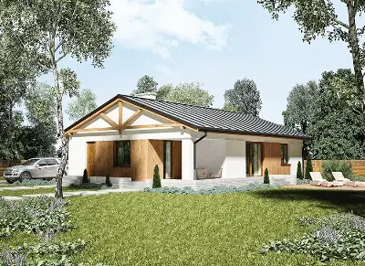 Świerki nad jeziorem — wizualizacje 2 (odbicie lustrzane)