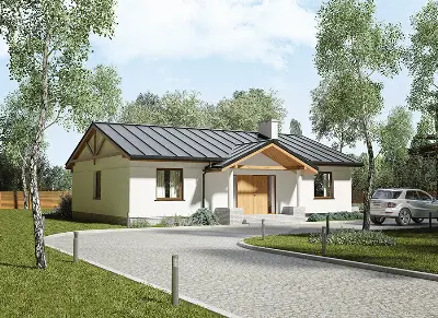 Świerki nad jeziorem — wizualizacje 1 (odbicie lustrzane)