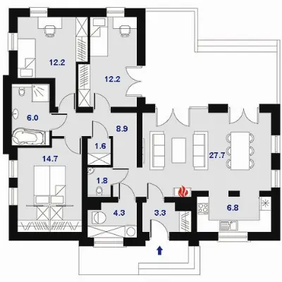 Sydney — rzuty kondygnacji 1 (odbicie lustrzane)