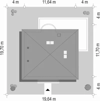 Szafir — plan sytuacyjny 1 (odbicie lustrzane)