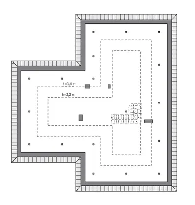 Szafranowy - wariant I — rzuty kondygnacji 2