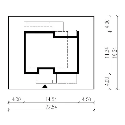 Szczęśliwy - wariant I — plan sytuacyjny 1