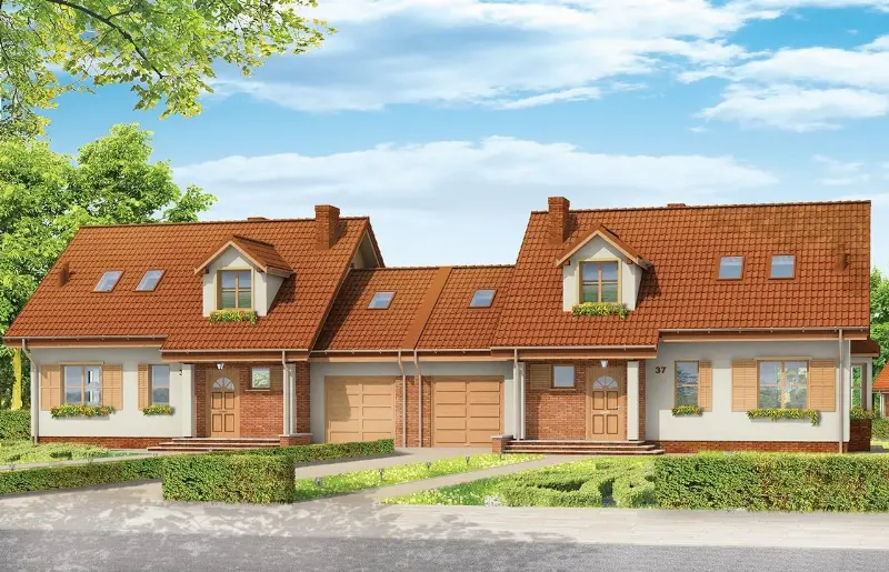 Projekt domu Szkwał — wizualizacja