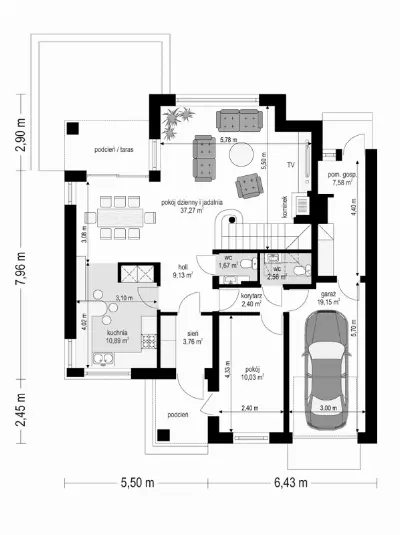 Szmaragd 3 — rzuty kondygnacji 1