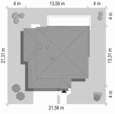 Szmaragd 4 — plan sytuacyjny 1 (odbicie lustrzane)