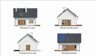 Trafna decyzja (etap I) — elewacje 1 (odbicie lustrzane)