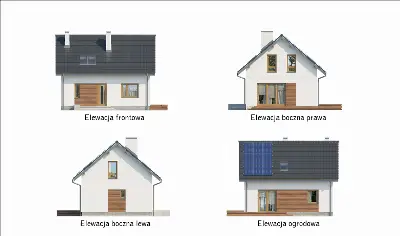 Trafna decyzja (etap II) — elewacje 1 (odbicie lustrzane)