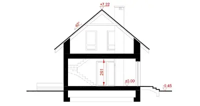 Trafna decyzja - wariant III (etap I) — przekroje 1 (odbicie lustrzane)