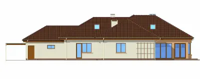 Trzypokoleniowy — elewacje 2 (odbicie lustrzane)