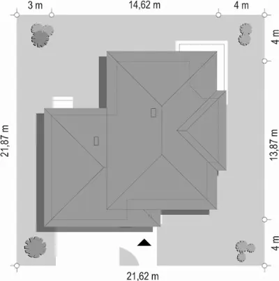 Turkus — plan sytuacyjny 1 (odbicie lustrzane)