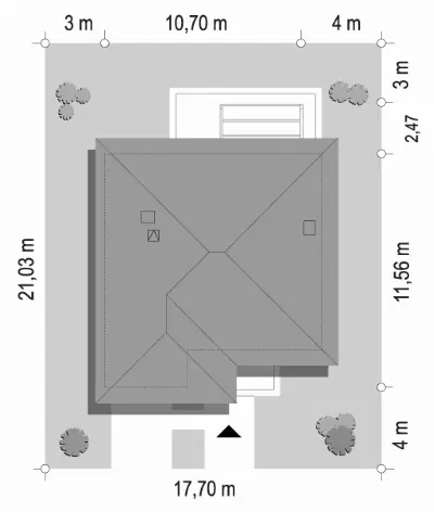 Tytan 5 B — plan sytuacyjny 1 (odbicie lustrzane)