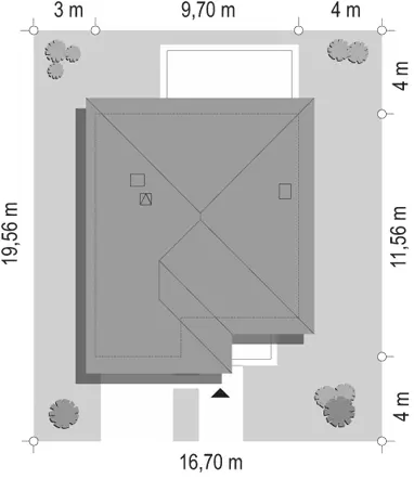 Tytan — plan sytuacyjny 1 (odbicie lustrzane)