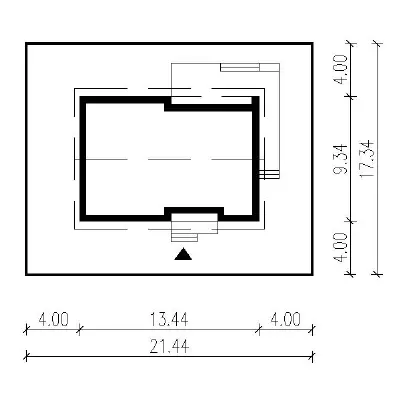 Umiarkowany (aranżacja 1) — plan sytuacyjny 1 (odbicie lustrzane)