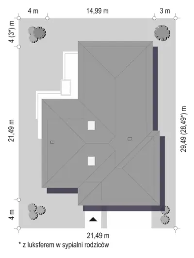 Uroczy — plan sytuacyjny 1