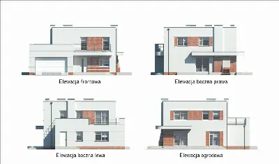 Uroczysty — elewacje 1 (odbicie lustrzane)