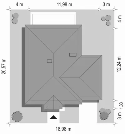 Urwis 2 — plan sytuacyjny 1 (odbicie lustrzane)