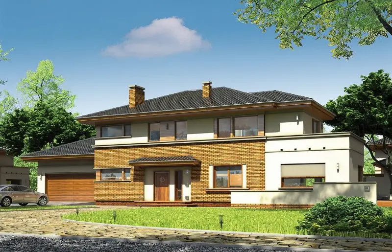 Projekt domu Verona — wizualizacja
