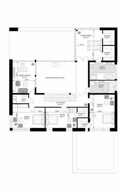 Villa Nova — rzuty kondygnacji 2