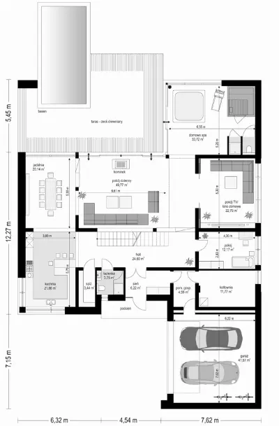 Villa Nova — rzuty kondygnacji 1