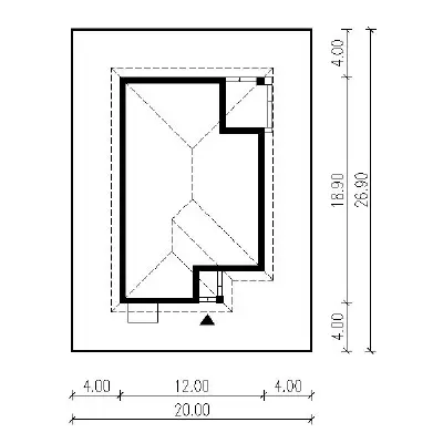 Wariantowy — plan sytuacyjny 1 (odbicie lustrzane)