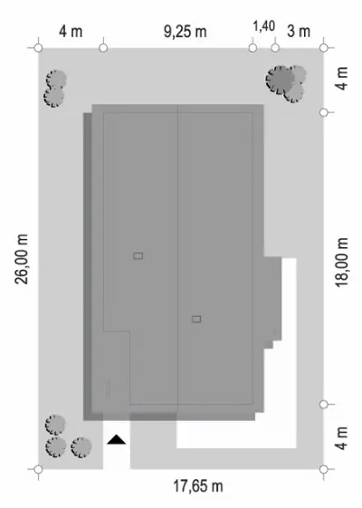Wąski 2 — plan sytuacyjny 1 (odbicie lustrzane)
