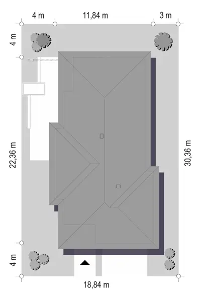 Wąski — plan sytuacyjny 1