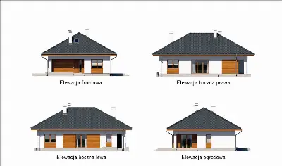 Wesoła melodia — elewacje 1 (odbicie lustrzane)