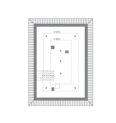 Wesoła melodia — rzuty kondygnacji 2 (odbicie lustrzane)
