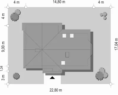 Wesoły — plan sytuacyjny 1