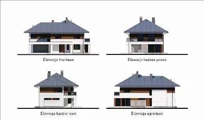 Wielka zmiana - wariant IV — elewacje 1 (odbicie lustrzane)