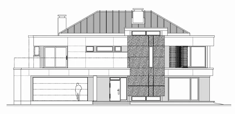 Projekt domu Willa Floryda 2 wariant C — wizualizacja