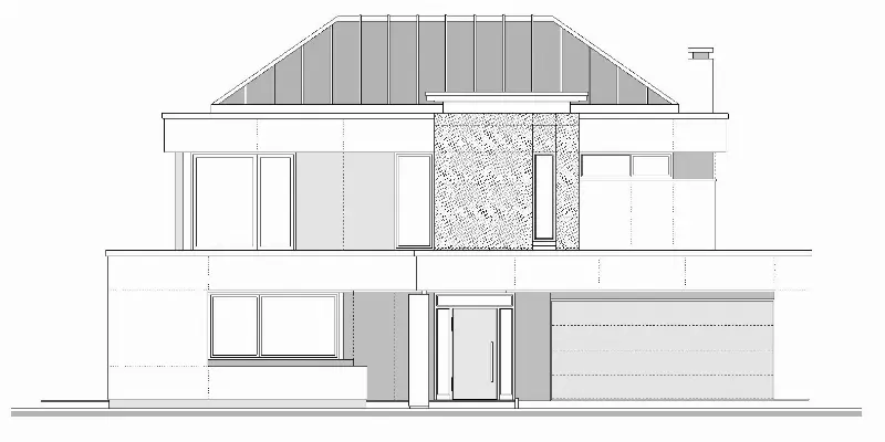 Projekt domu Willa Floryda 3 wariant B — wizualizacja