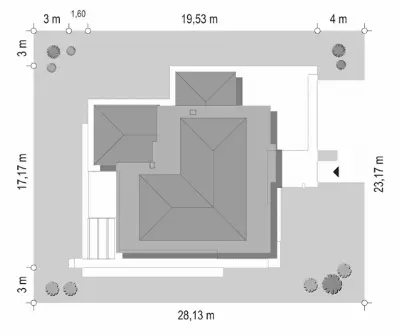 Willa Floryda 3 — plan sytuacyjny 1