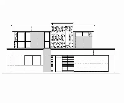 Projekt domu Willa Floryda 6 wariant B — wizualizacja