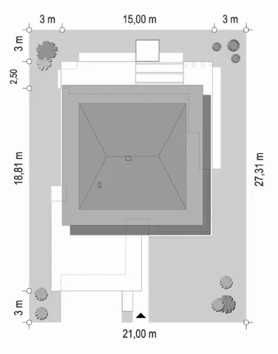 Willa Floryda 8 — plan sytuacyjny 1