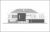 Projekt domu Willa Floryda wariant B — wizualizacja