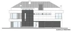 Projekt domu Willa Floryda wariant E — wizualizacja