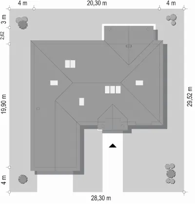 Willa Parkowa 2 — plan sytuacyjny 1
