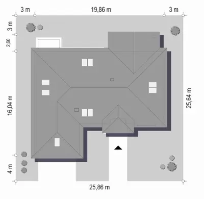 Willa Parkowa 5 — plan sytuacyjny 1