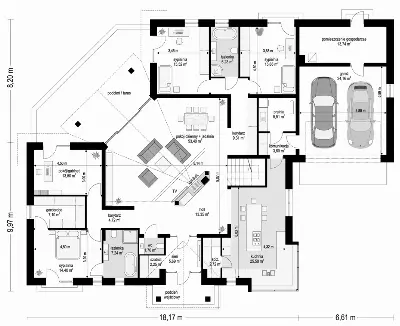 Willa Parkowa 6 modern A — wizualizacje 9 (odbicie lustrzane)